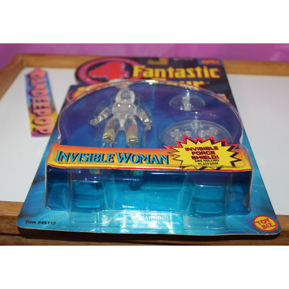 Marvel Comics Fantastic Four Invisible Woman Force Shield + Platform Toy Biz 95 - Picture 4 of 5